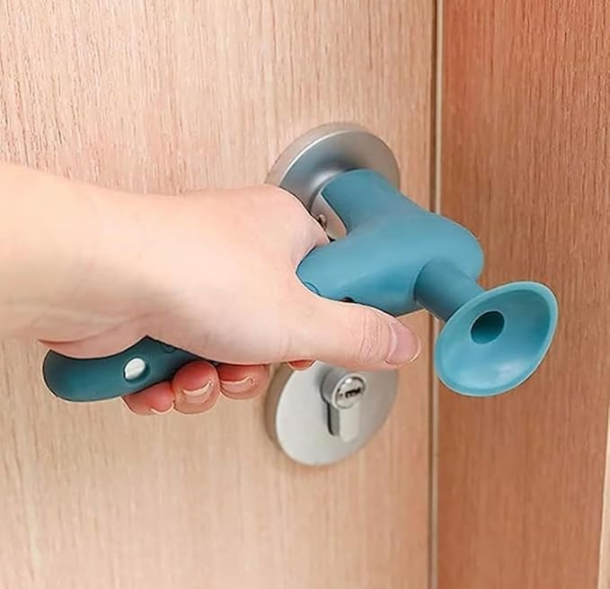مقبض باب سيليكون متعدد الاستخدامات مع تصميم قلوب لتوفير الراحة والحماية