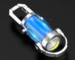 مفتاح سلسلة تقني متعدد الوظائف - إضاءة LED + بطارية محمولة Power Bank + مغناطيس